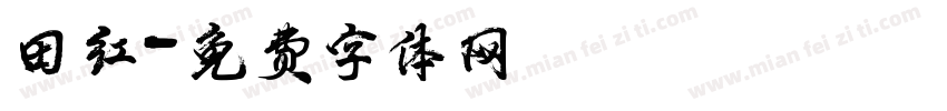 田红字体转换