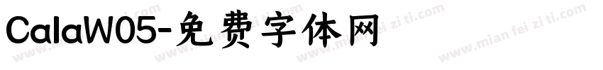 CalaW05字体转换