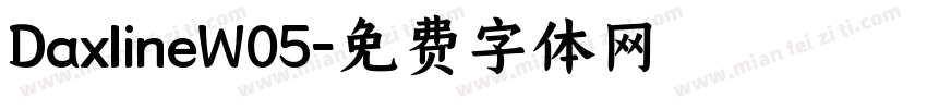 DaxlineW05字体转换