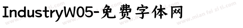 IndustryW05字体转换