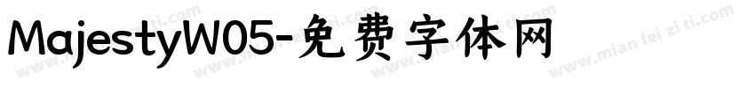 MajestyW05字体转换