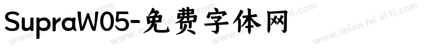 SupraW05字体转换