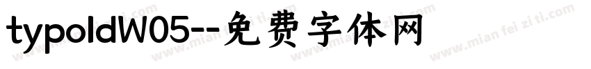 typoldW05-字体转换