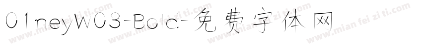 01neyW03-Bold字体转换