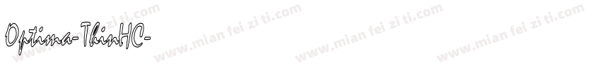 Optima-ThinHC字体转换