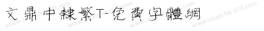 文鼎中隶繁T字体转换