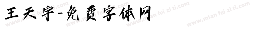 王天宇字体转换