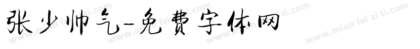 张少帅气字体转换