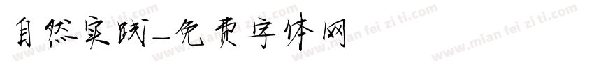自然实践字体转换