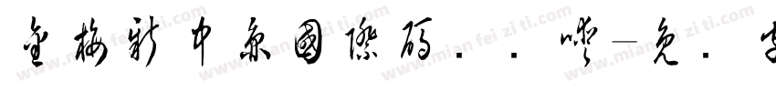 金梅新中圓國際碼转换器字体转换