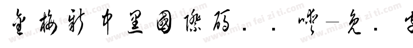 金梅新中黑國際碼转换器字体转换
