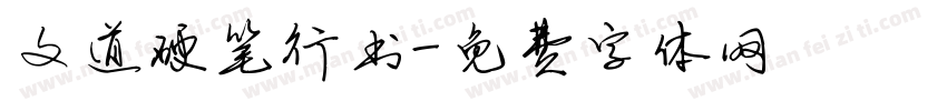 文道硬笔行书字体转换