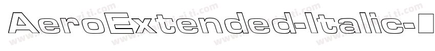 AeroExtended-Italic字体转换