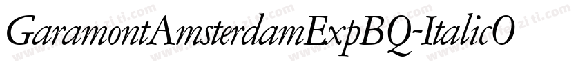 GaramontAmsterdamExpBQ-ItalicOsF字体转换