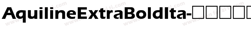 AquilineExtraBoldIta字体转换