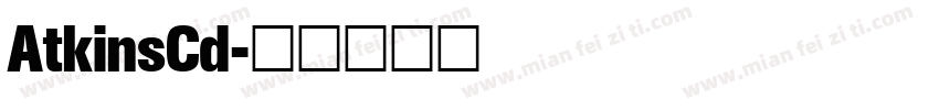 AtkinsCd字体转换