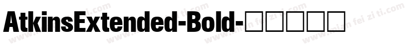 AtkinsExtended-Bold字体转换
