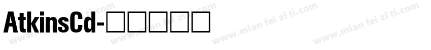 AtkinsCd字体转换