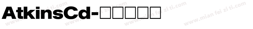 AtkinsCd字体转换
