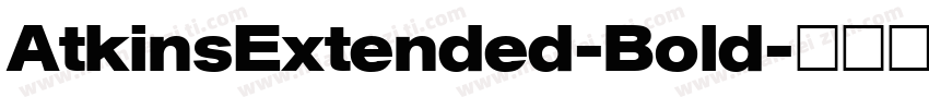AtkinsExtended-Bold字体转换