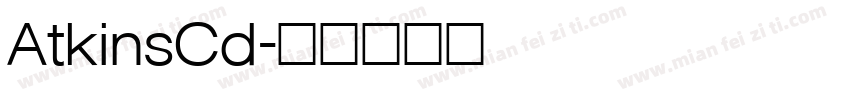 AtkinsCd字体转换