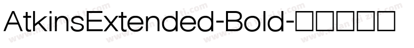AtkinsExtended-Bold字体转换
