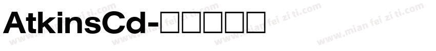 AtkinsCd字体转换