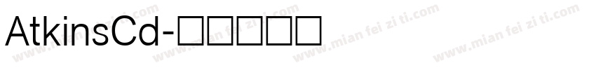 AtkinsCd字体转换