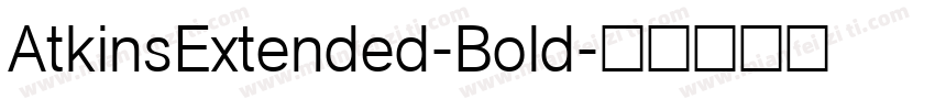 AtkinsExtended-Bold字体转换