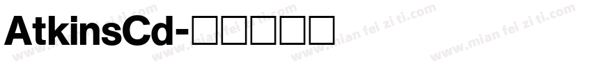 AtkinsCd字体转换