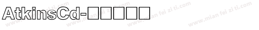 AtkinsCd字体转换