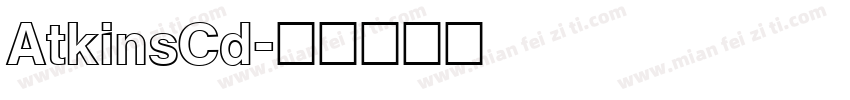 AtkinsCd字体转换