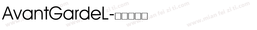 AvantGardeL字体转换
