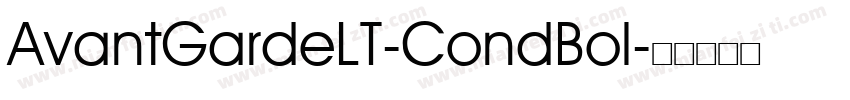 AvantGardeLT-CondBol字体转换