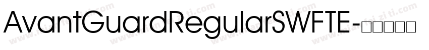 AvantGuardRegularSWFTE字体转换