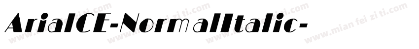 ArialCE-NormalItalic字体转换