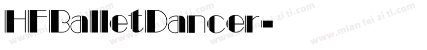 HFBalletDancer字体转换