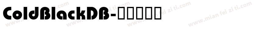 ColdBlackDB字体转换