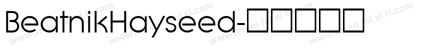 BeatnikHayseed字体转换