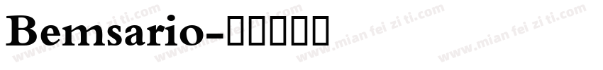 Bemsario字体转换