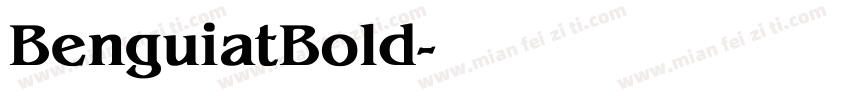 BenguiatBold字体转换