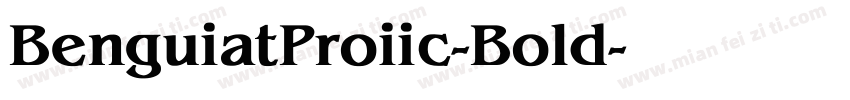 BenguiatProiic-Bold字体转换