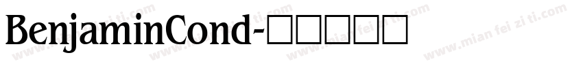 BenjaminCond字体转换