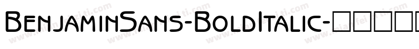 BenjaminSans-BoldItalic字体转换