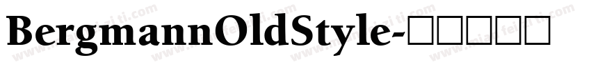 BergmannOldStyle字体转换