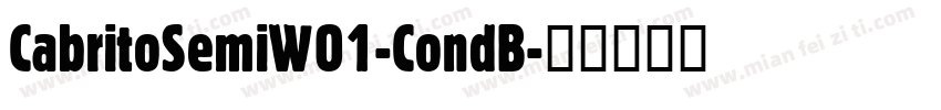 CabritoSemiW01-CondB字体转换