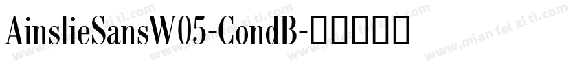 AinslieSansW05-CondB字体转换