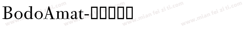 BodoAmat字体转换