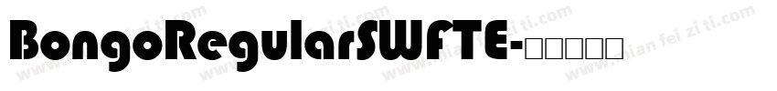 BongoRegularSWFTE字体转换