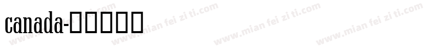 canada字体转换